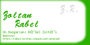 zoltan rabel business card